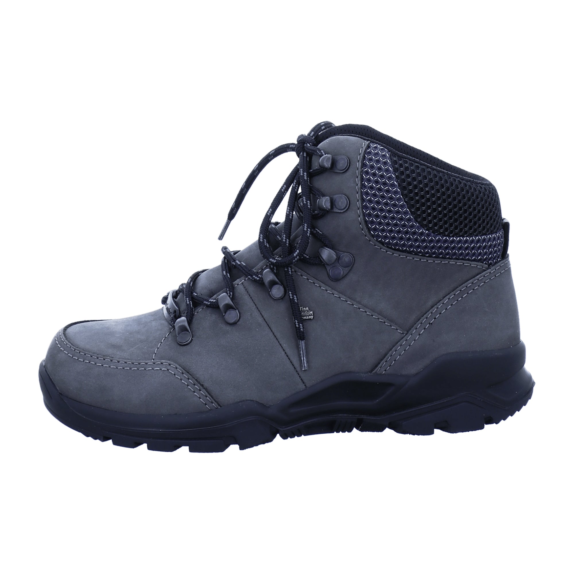Finn Comfort Resia Smoke Men's Comfortable Grey Shoes for Stylish Durability