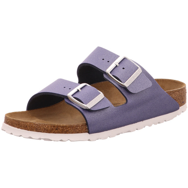 Birkenstock Arizona Slides narrow Icy Metallic Azure Blue Birko Flor Shoes Sandals Slippers - Bartel-Shop