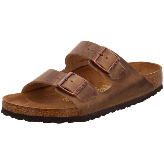 Birkenstock Arizona Mens Womens Sandals Slides Shoes Leather Tabacco Brown narrow - Bartel-Shop
