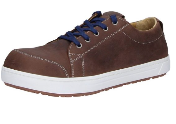 Birkenstock safety shoes QS500 leather brown Nubuck leather work - Bartel-Shop