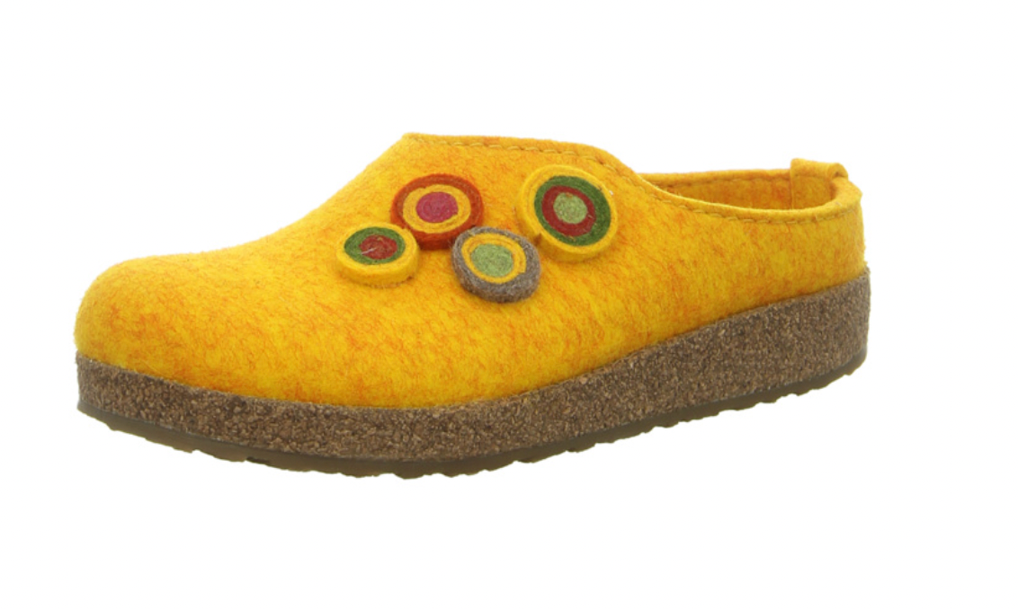 Haflinger Grizzly Kanon Chloe Clogs Mules Slippers Wool House Comfort Shoes - Bartel-Shop