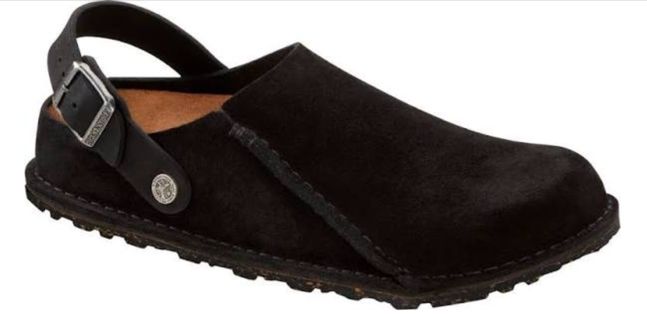 Birkenstock Lutry Premium Suede Leather Clogs Mules adult Slippers Black Brown - Bartel-Shop