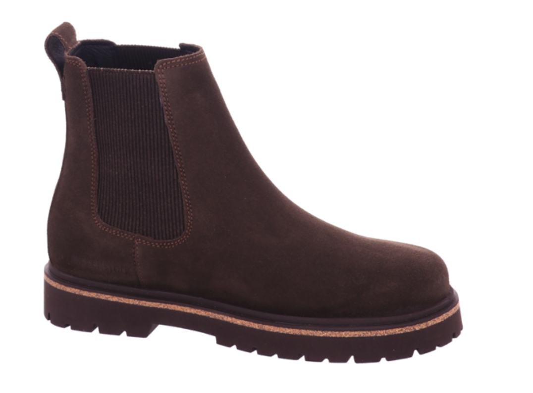 Birkenstock Highwood Leather Suede Chelsea Boots women shoes Black Brown - Bartel-Shop