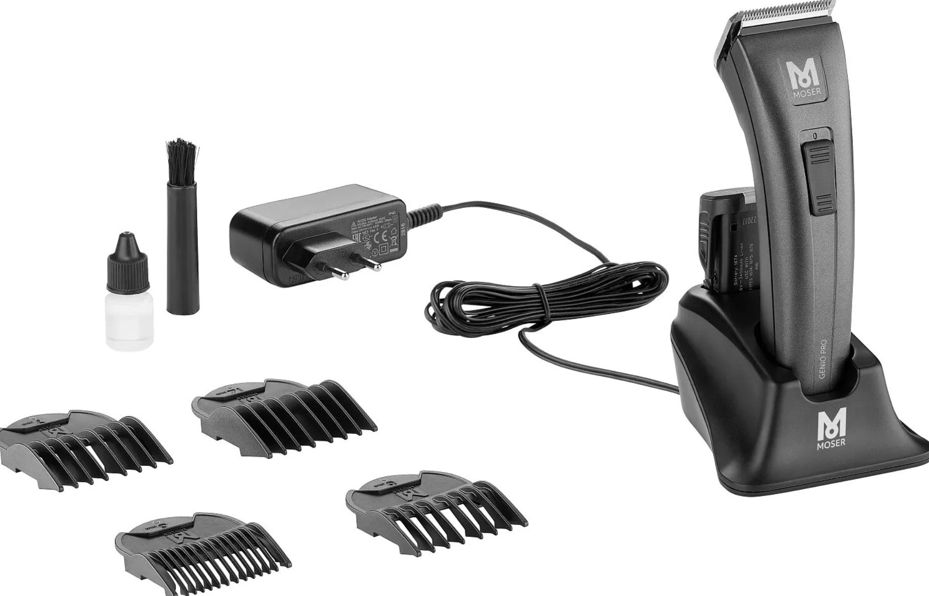MOSER Genio Pro Cordless Professional Hair Beard  Clipper Steel Trimmer Shaver Barber