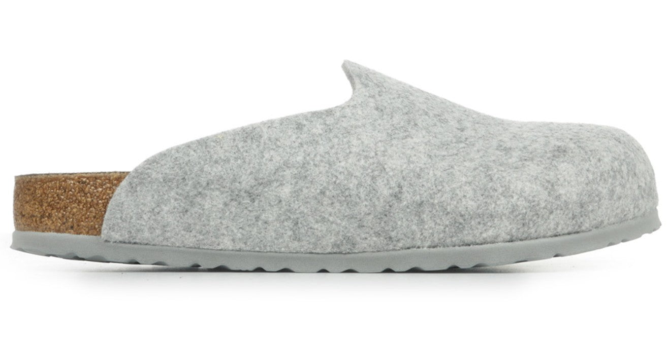 Birkenstock Amsterdam Wool Felt Clogs Mules Slippers Shoes eggshell grey anthracite