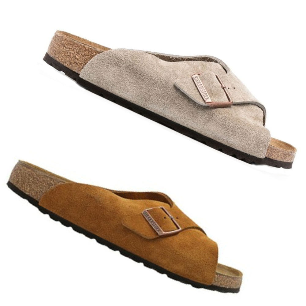 Birkenstock Arosa Suede Leather Mules Slippers Clogs Sandals Home Mink Pink Taupe New - Bartel-Shop