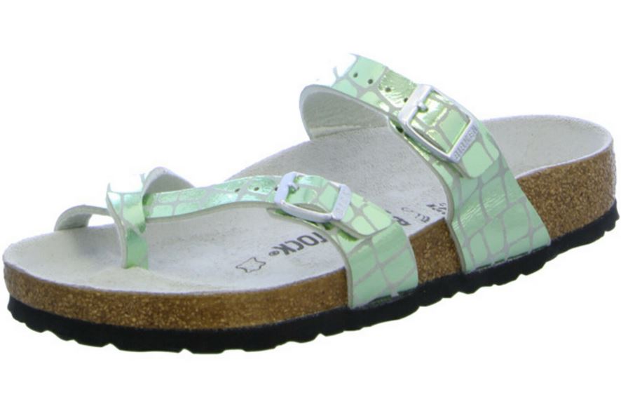 Birkenstock Mayari sandals silver Microfiber - Bartel-Shop