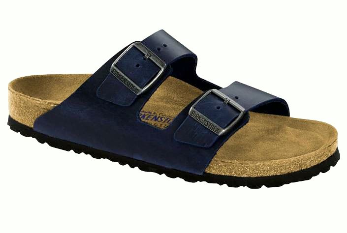 Birkenstock Arizona Gizeh Mayari Blue Oiled Nubuck Leather Sandals Slides Thongs Flip Flops New - Bartel-Shop