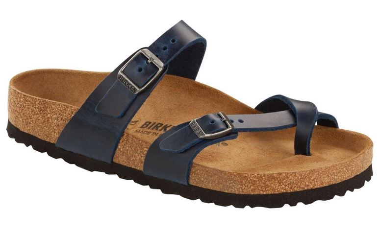 Birkenstock Arizona Gizeh Mayari Blue Oiled Nubuck Leather Sandals Slides Thongs Flip Flops New - Bartel-Shop