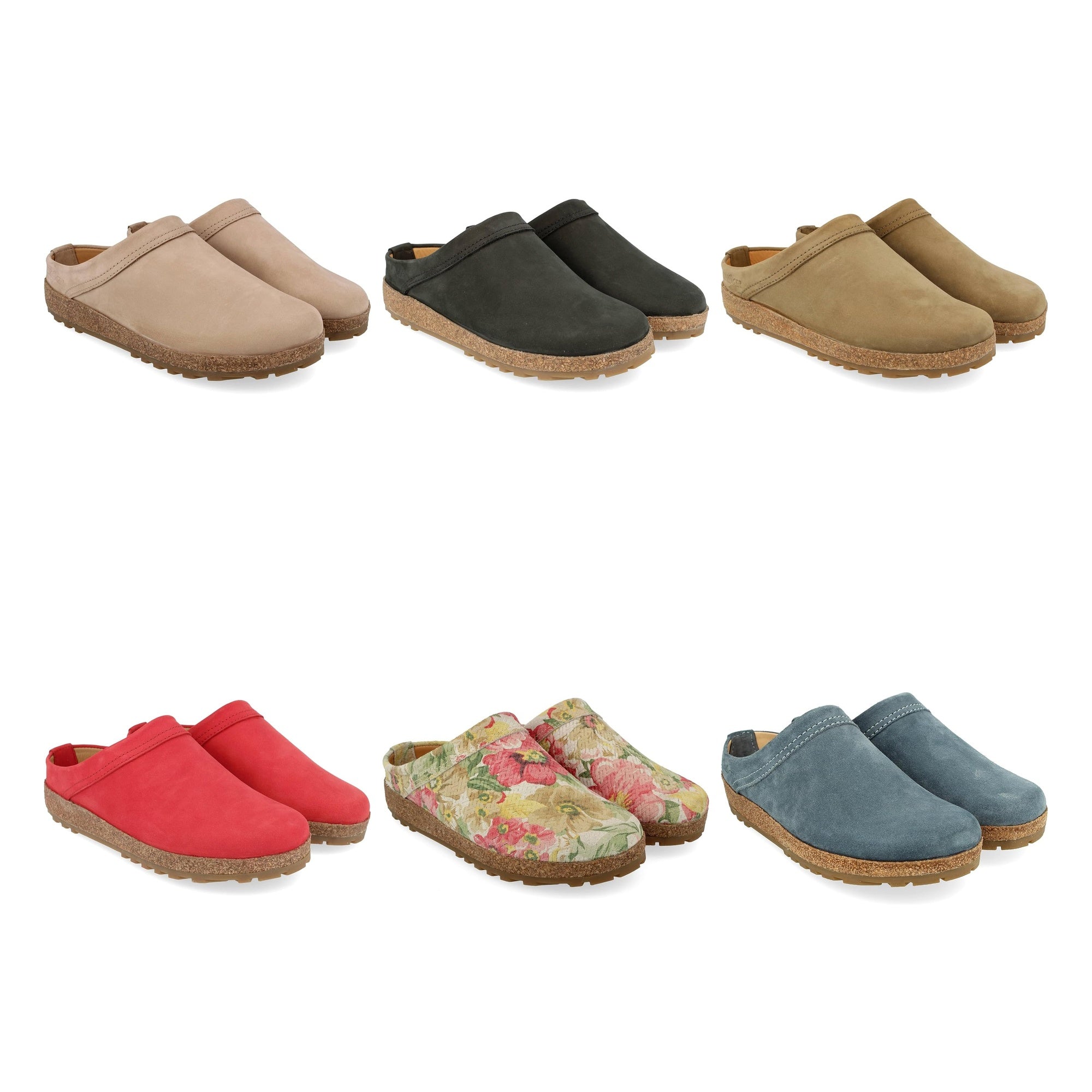 Haflinger Malmö Malmo Clogs Mules Slippers Leather Suede House Shoes Indoor Outdoor