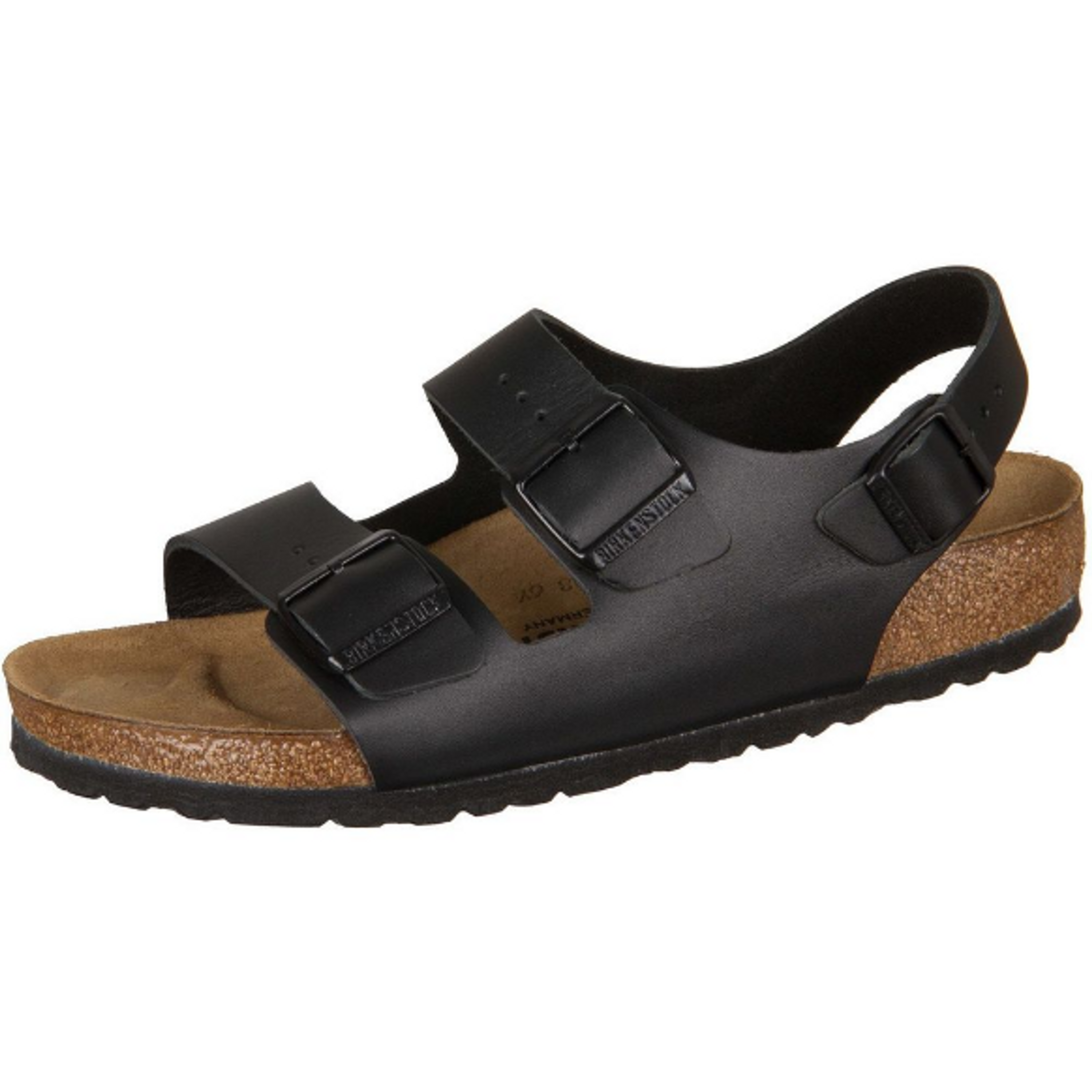 Birkenstock Milano narrow black smooth leather - Bartel-Shop