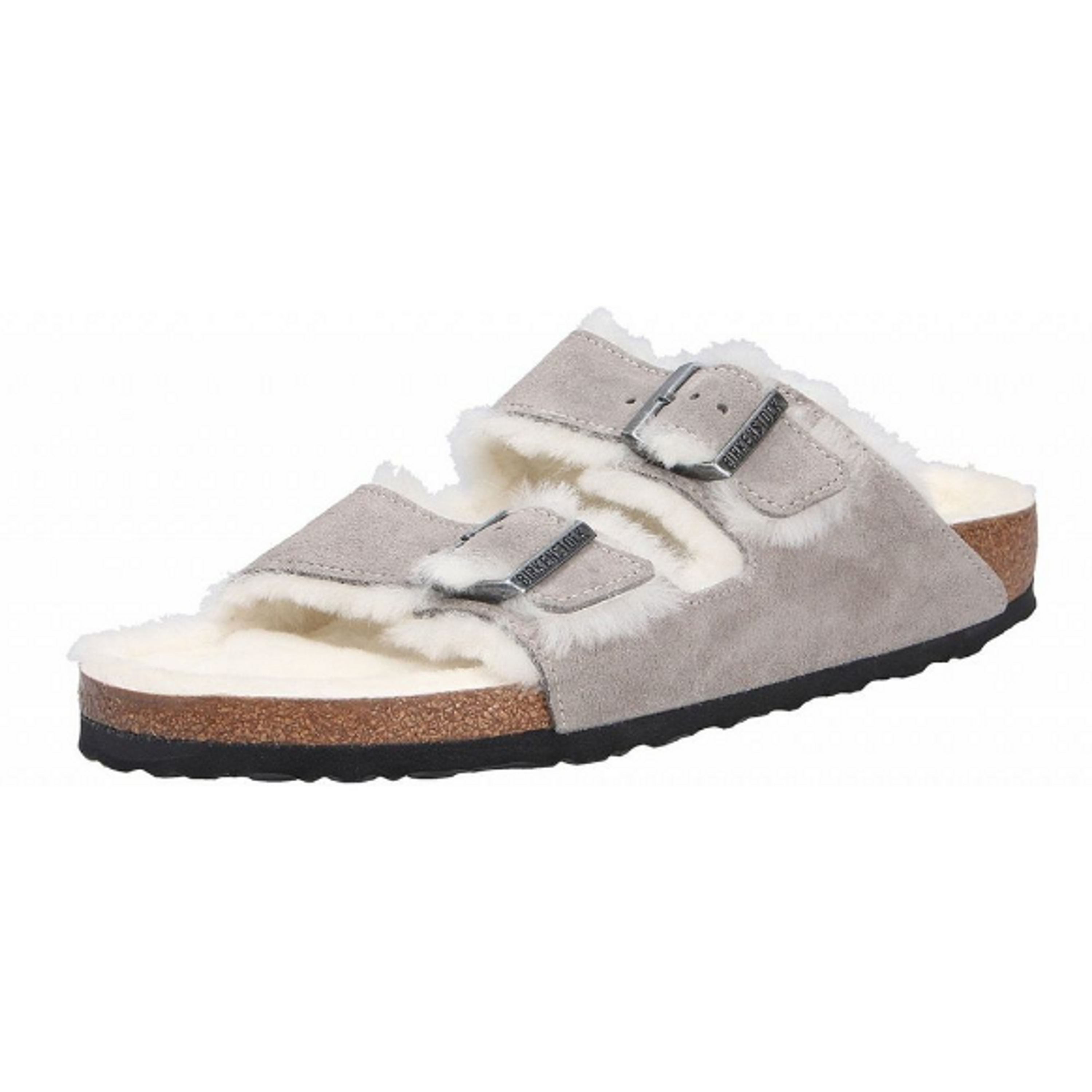 Birkenstock ladies mule Gray Velor - Bartel-Shop