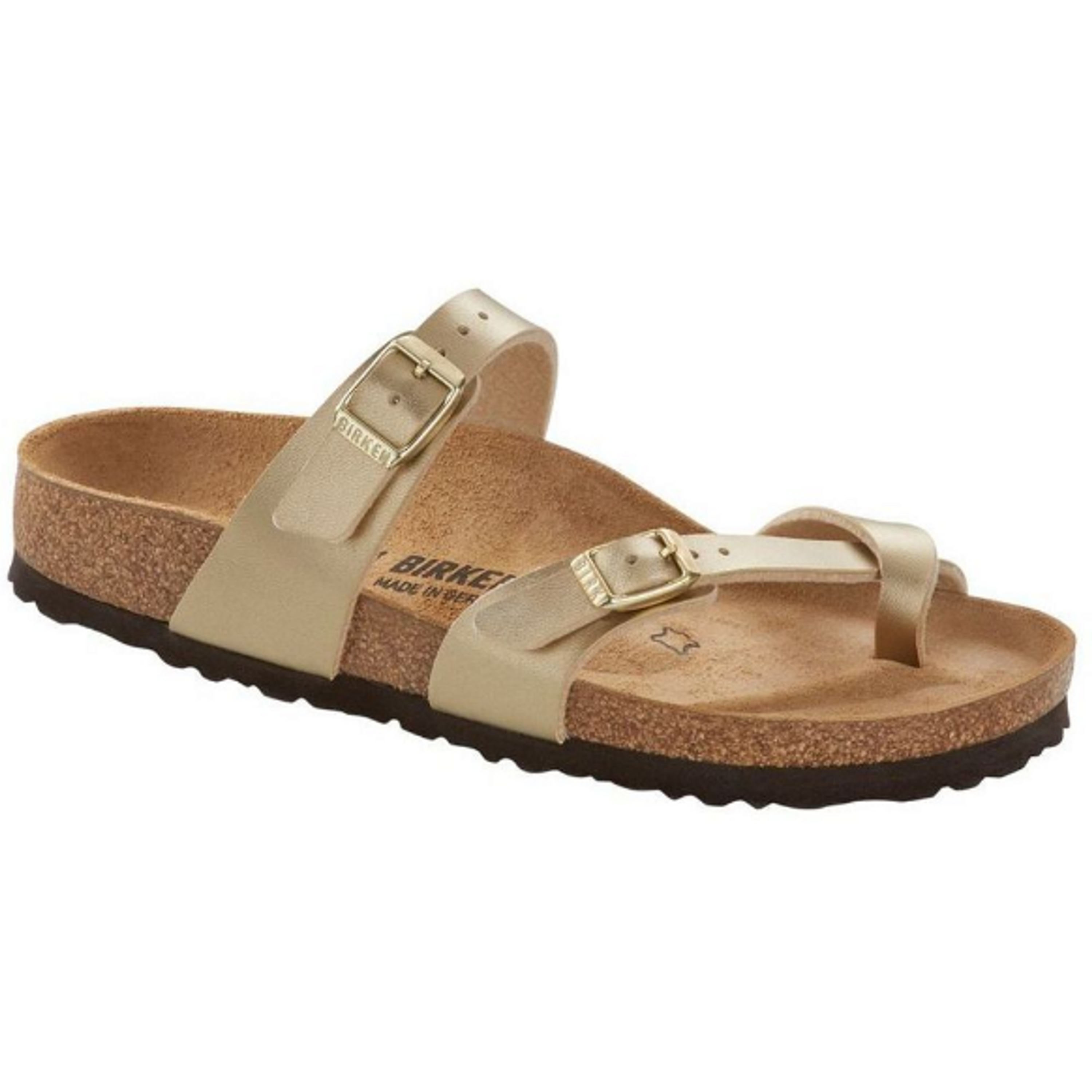 Birkenstock Mayari sandals gold Birko-Flor - Bartel-Shop