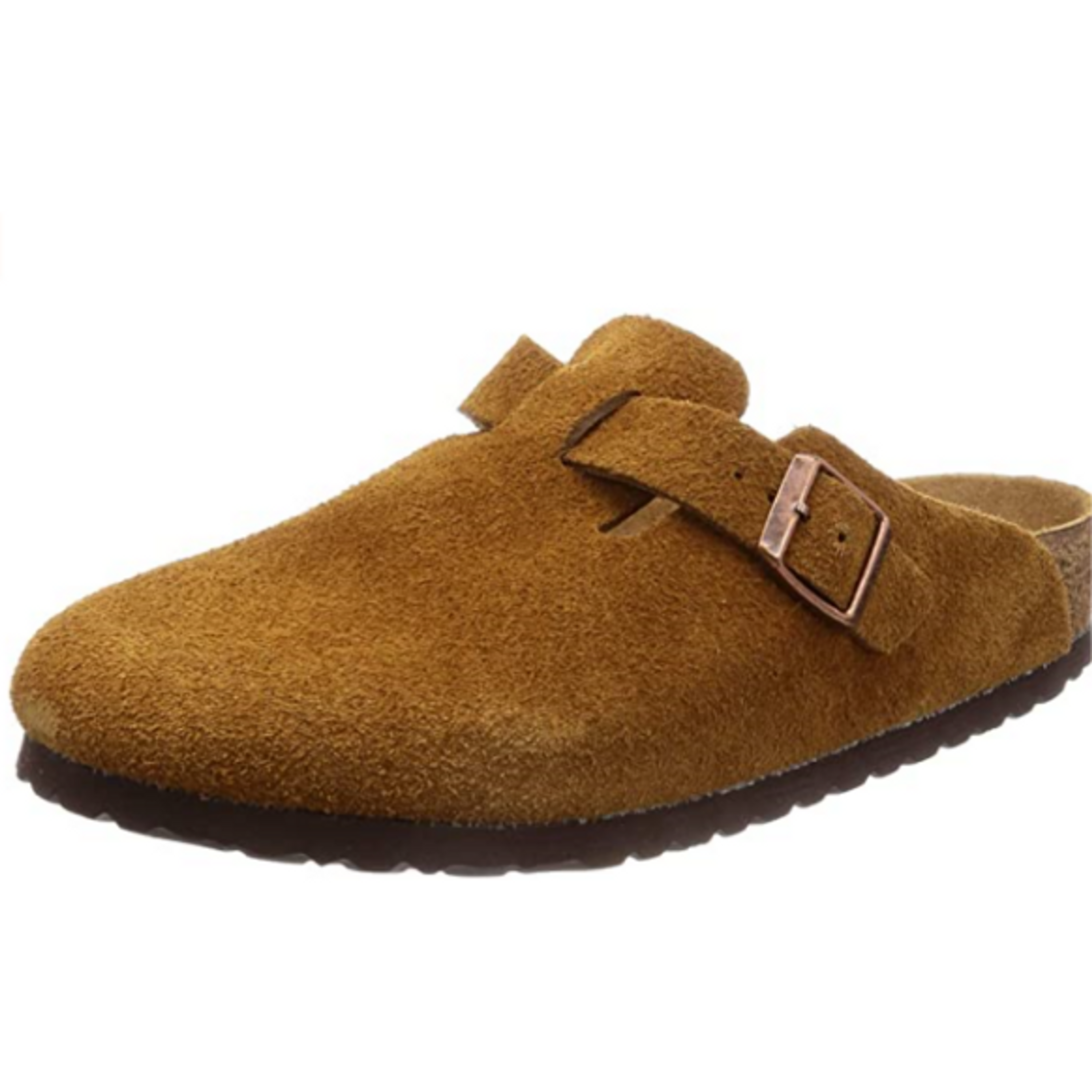 Birkenstock Boston Clogs Regular brown Suede - Bartel-Shop