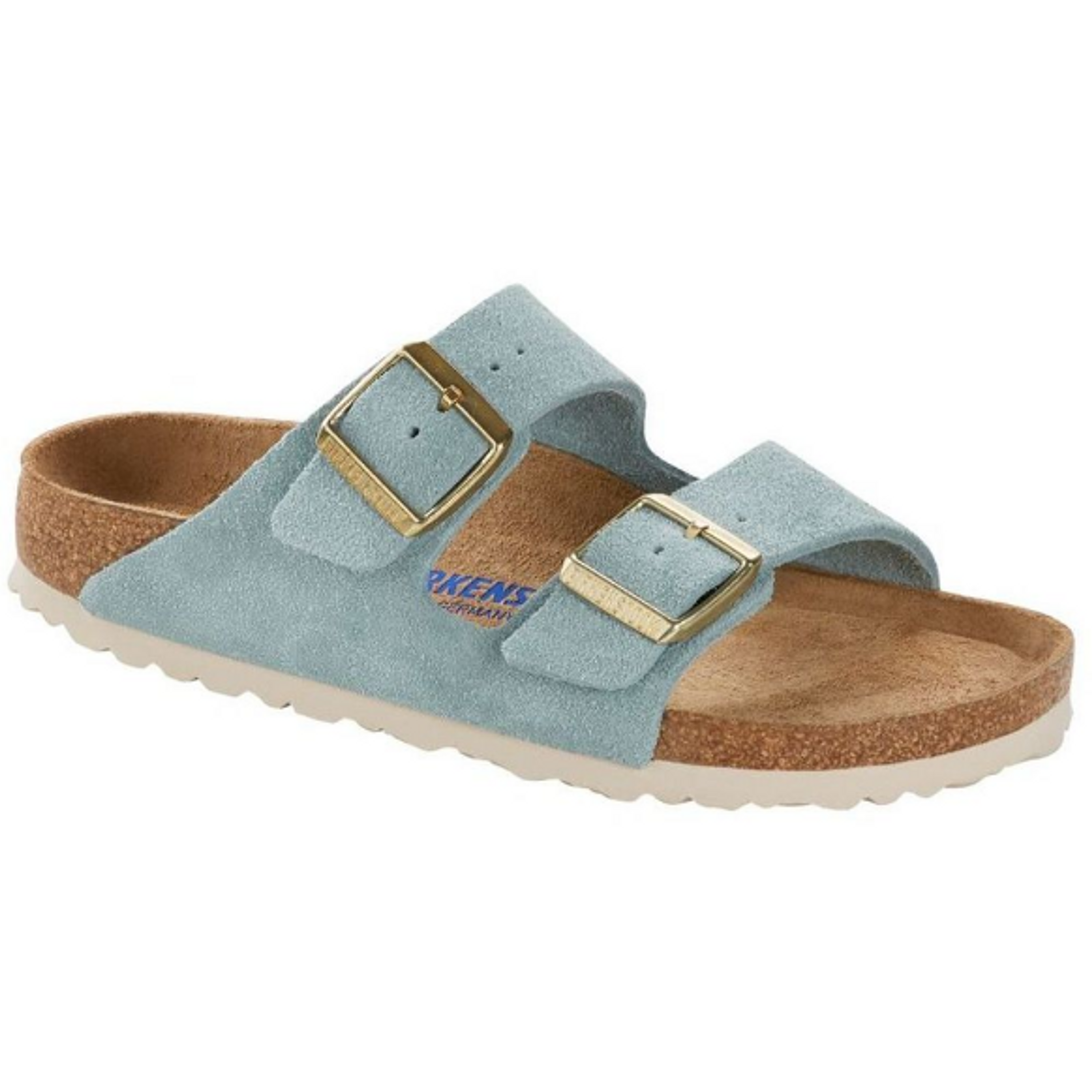 Birkenstock Arizona SFB mules Light Blue leather - Bartel-Shop