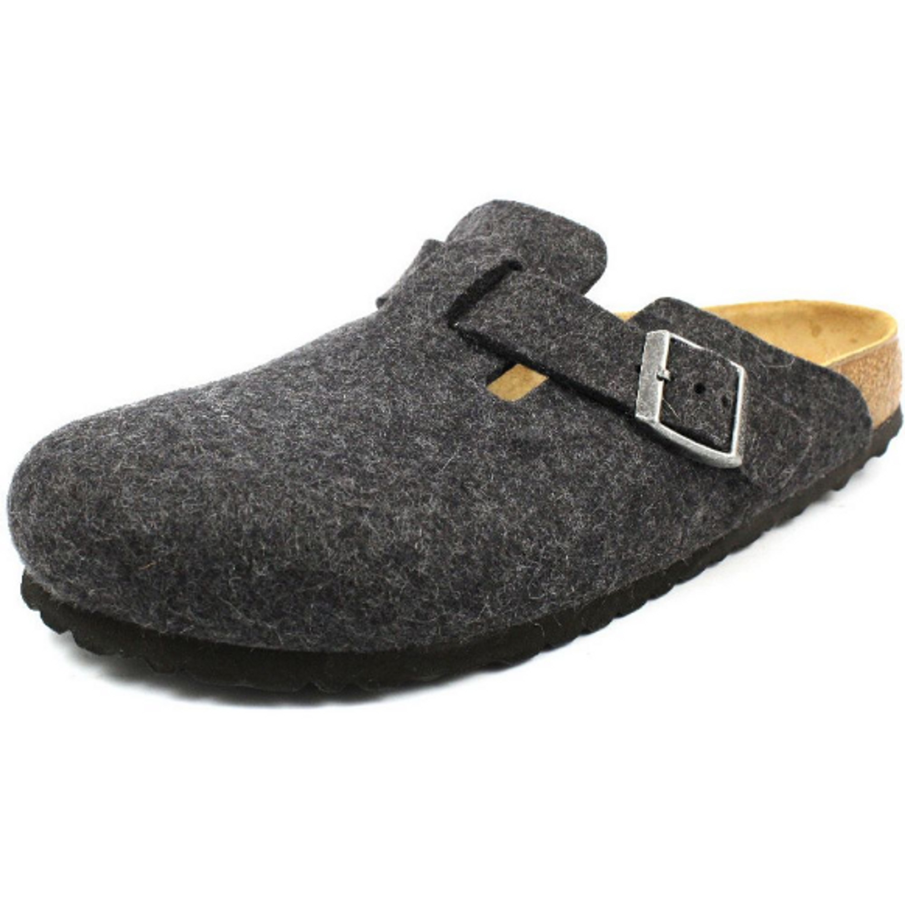 Birkenstock Boston clogs anthracite Wool felt - Bartel-Shop